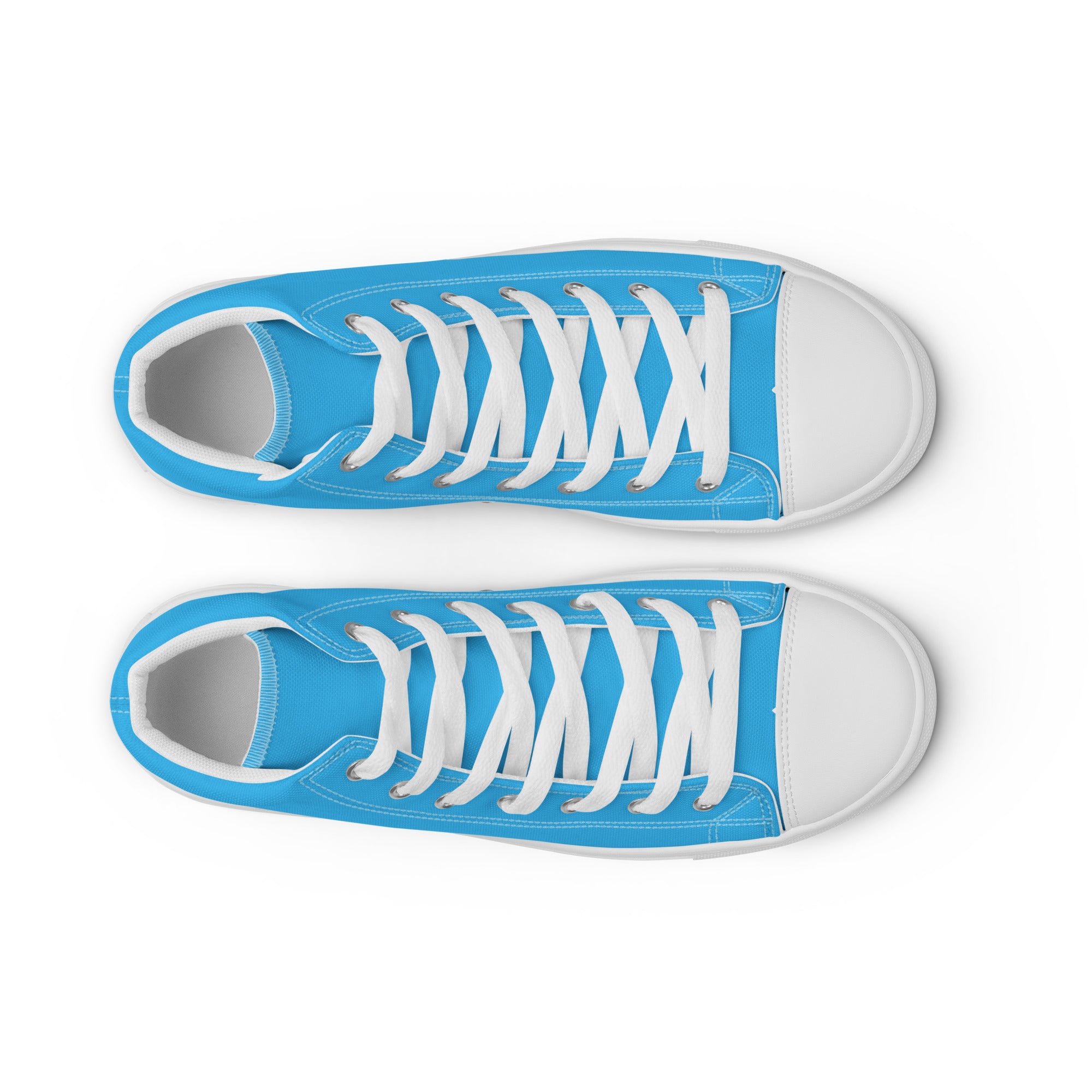 Fozberry Men’s Blue High Top Canvas Sneakers