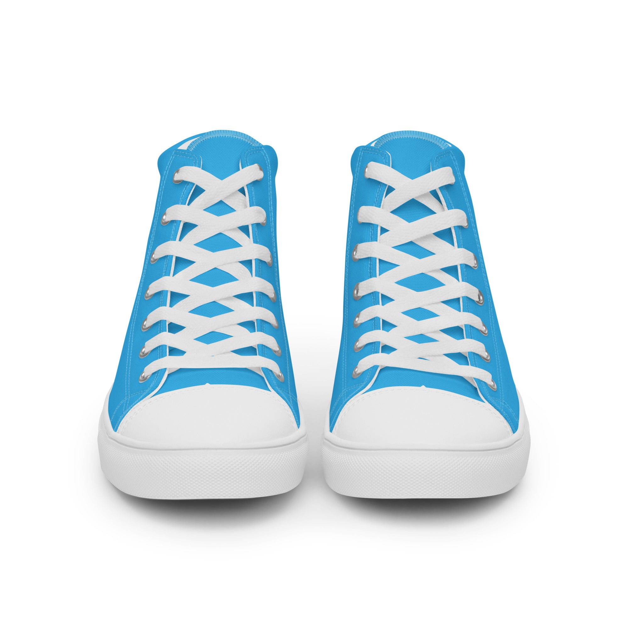 Fozberry Men’s Blue High Top Canvas Sneakers
