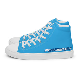Fozberry Men’s Blue High Top Canvas Sneakers