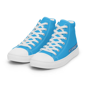 Fozberry Men’s Blue High Top Canvas Sneakers