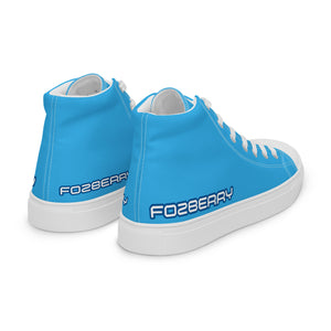 Fozberry Men’s Blue High Top Canvas Sneakers