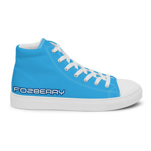 Fozberry Men’s Blue High Top Canvas Sneakers