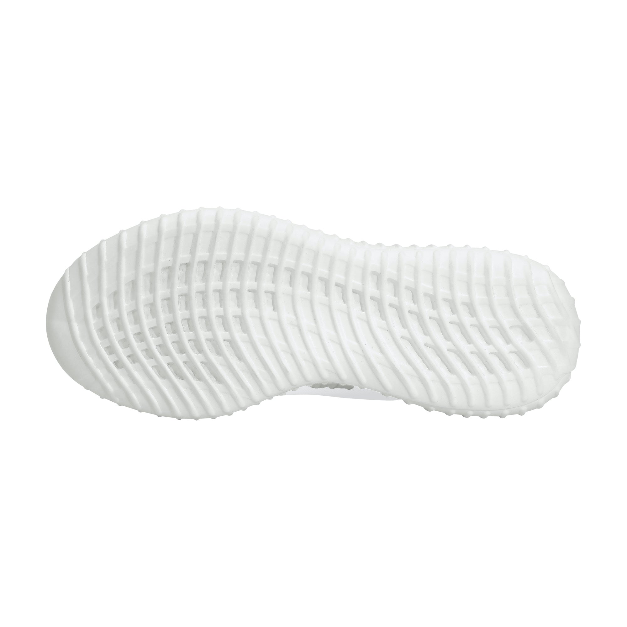 Fozberry Men and Women White with Green and White Mesh Sneakers