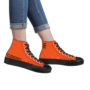 Fozberry Women Orange with Black and Orange High-Top Sneakers