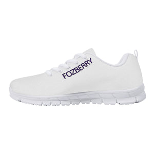 Fozberry Men White with Purple and White Sneakers