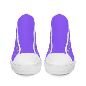 Fozberry Men and Women Purple with Black and Purple Canvas Sneakers