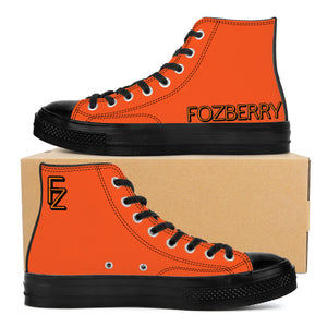 Fozberry Women Orange with Black and Orange High-Top Sneakers