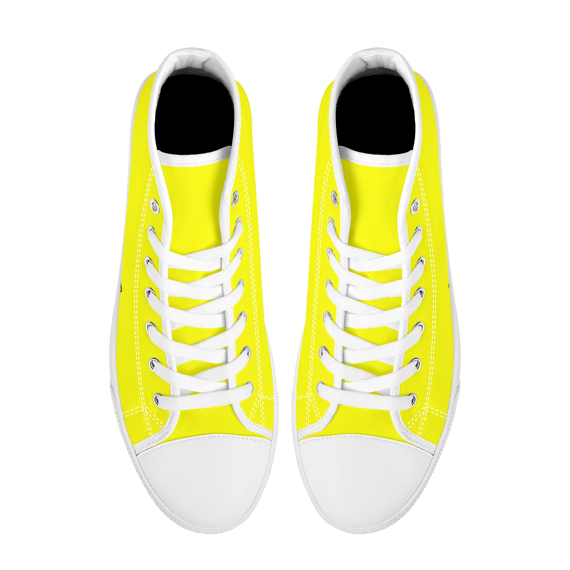Fozberry Men and Women Yellow with Black and Yellow Canvas Sneakers