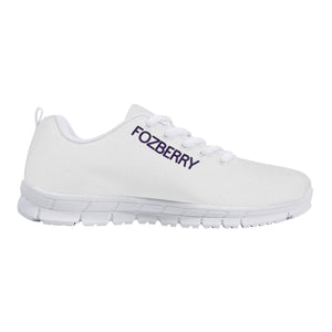 Fozberry Men White with Purple and White Sneakers