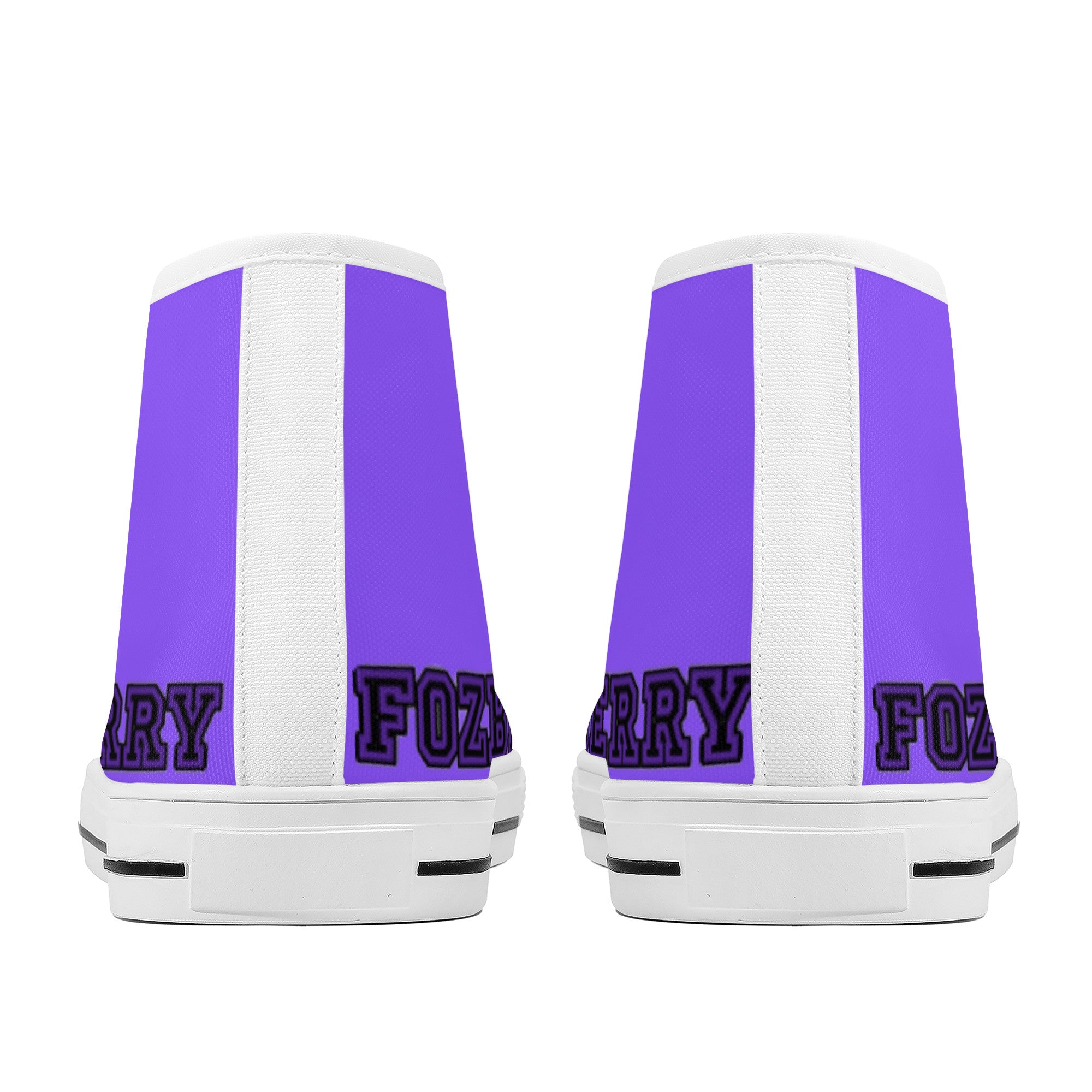 Fozberry Men and Women Purple with Black and Purple Canvas Sneakers