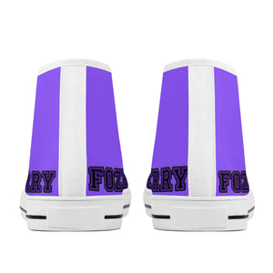 Fozberry Men and Women Purple with Black and Purple Canvas Sneakers