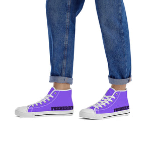 Fozberry Men and Women Purple with Black and Purple Canvas Sneakers