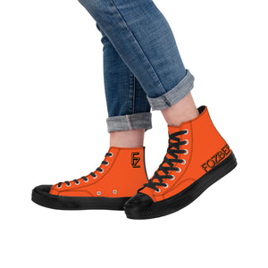 Fozberry Women Orange with Black and Orange High-Top Sneakers
