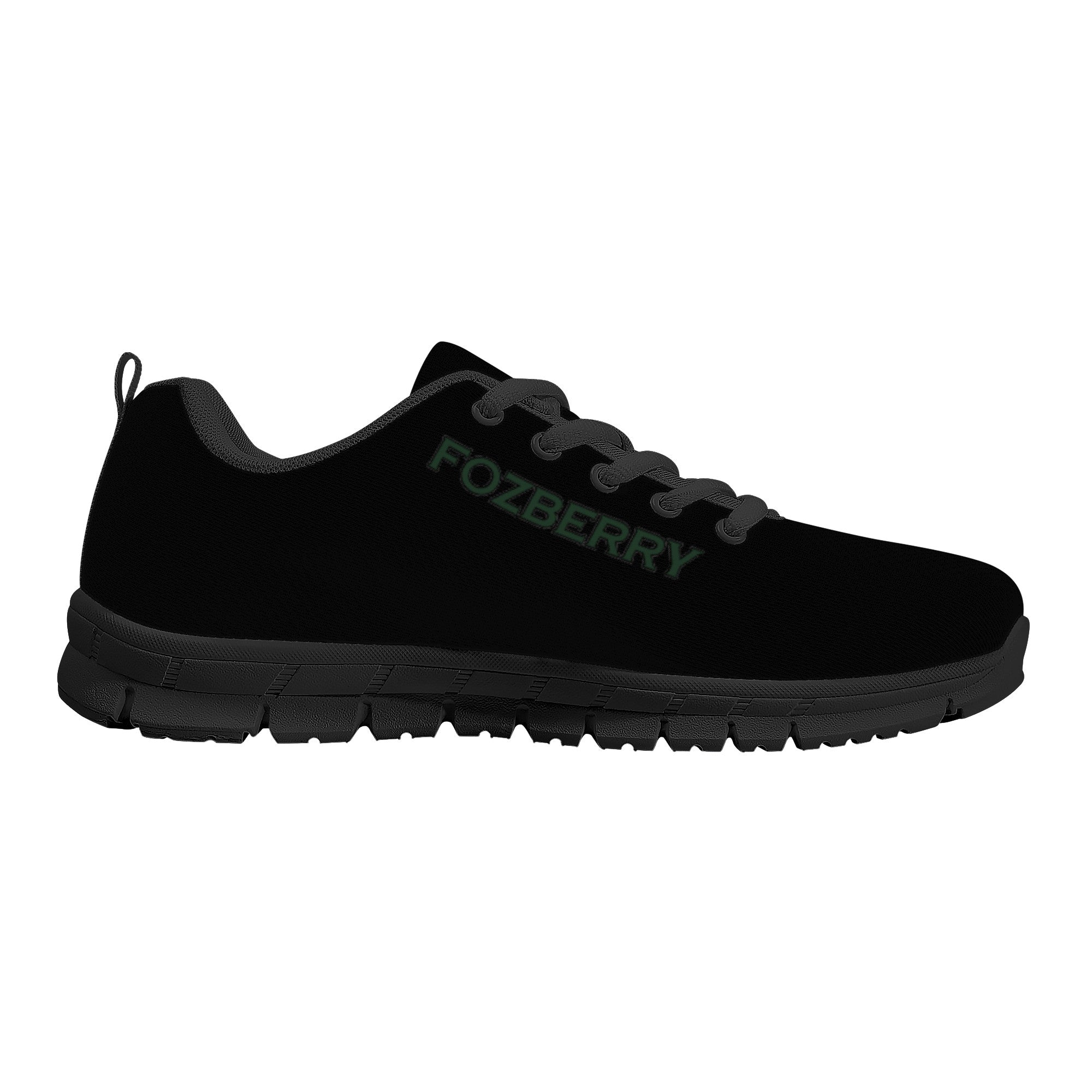 Fozberry Men Black with Forest Green and Black Sneakers