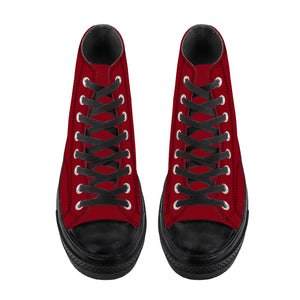 Fozberry Women Red with Fiery Red and Black High-Top Sneakers