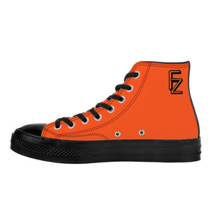 Fozberry Women Orange with Black and Orange High-Top Sneakers