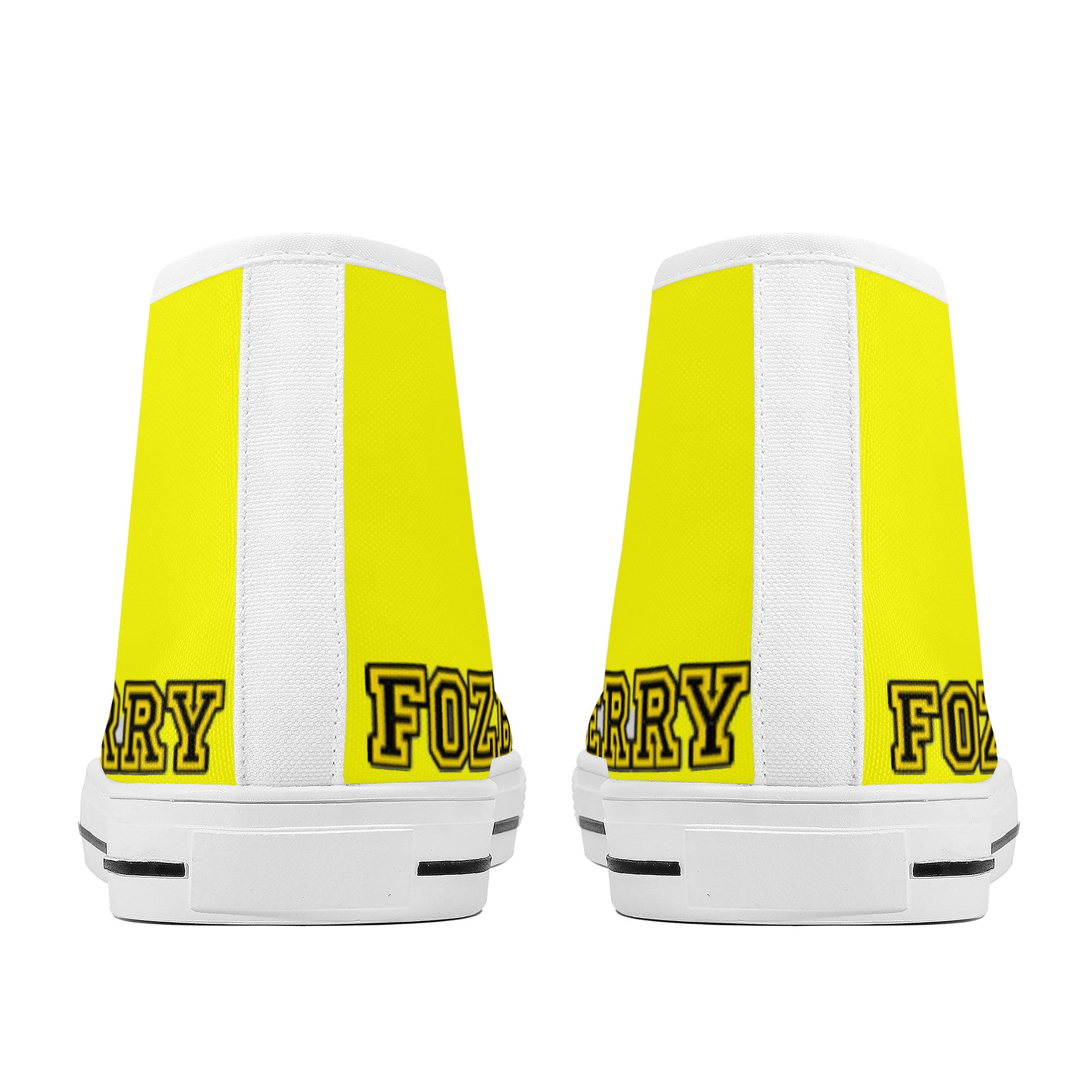 Fozberry Men and Women Yellow with Black and Yellow Canvas Sneakers