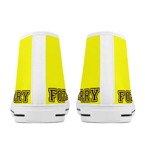 Fozberry Men and Women Yellow with Black and Yellow Canvas Sneakers