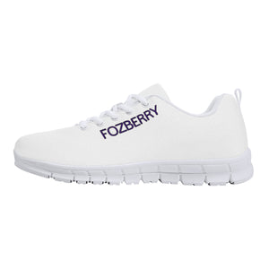 Fozberry Men White with Purple and White Sneakers