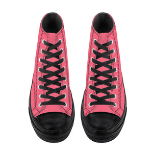 Fozberry Women Pink with Black and Pink High - Top Sneakers