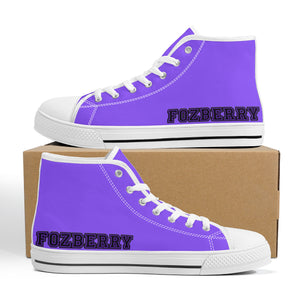 Fozberry Men and Women Purple with Black and Purple Canvas Sneakers