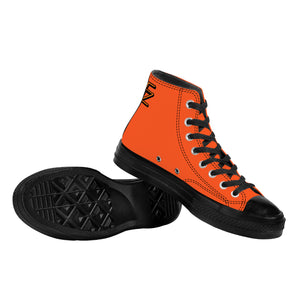 Fozberry Women Orange with Black and Orange High-Top Sneakers