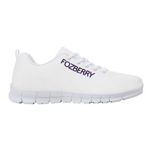 Fozberry Men White with Purple and White Sneakers