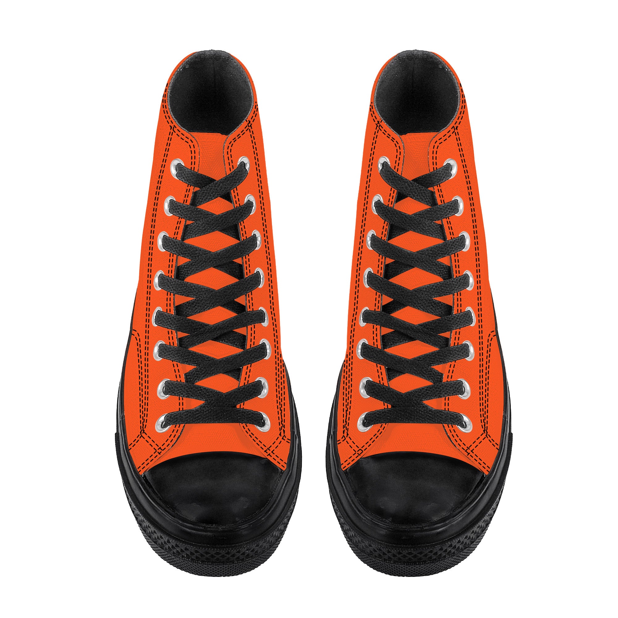 Fozberry Women Orange with Black and Orange High-Top Sneakers