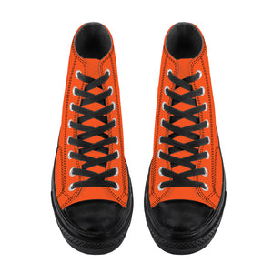 Fozberry Women Orange with Black and Orange High-Top Sneakers