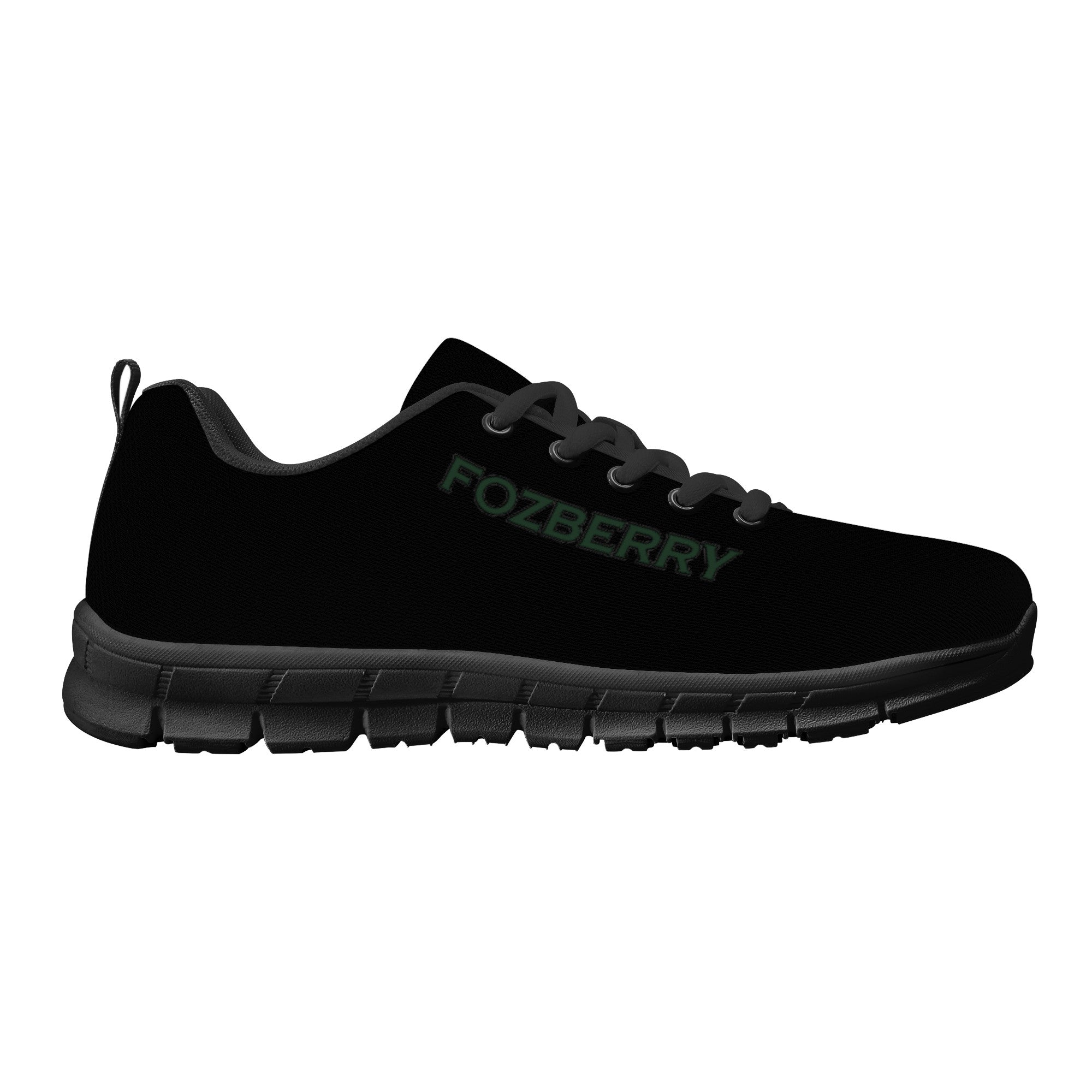 Fozberry Men Black with Forest Green and Black Sneakers