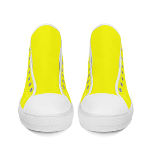 Fozberry Men and Women Yellow with Black and Yellow Canvas Sneakers