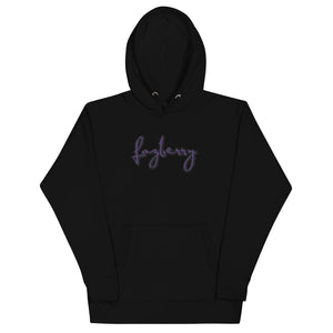 Fozberry Men and Women Purple with Black Hoodie