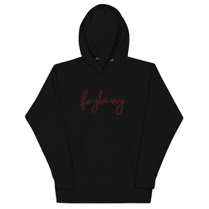 Fozberry Men and Women Red with Maroon Hoodie