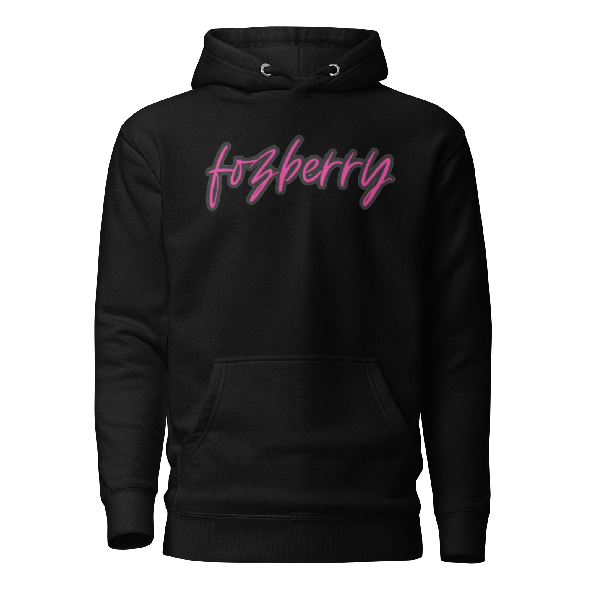 Fozberry Men and Women Magneta with Black Hoodie