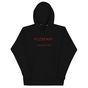 Fozberry Men and Women Red with Black Hoodie