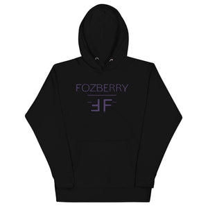 Fozberry Men and Women Purple with Black Hoodie