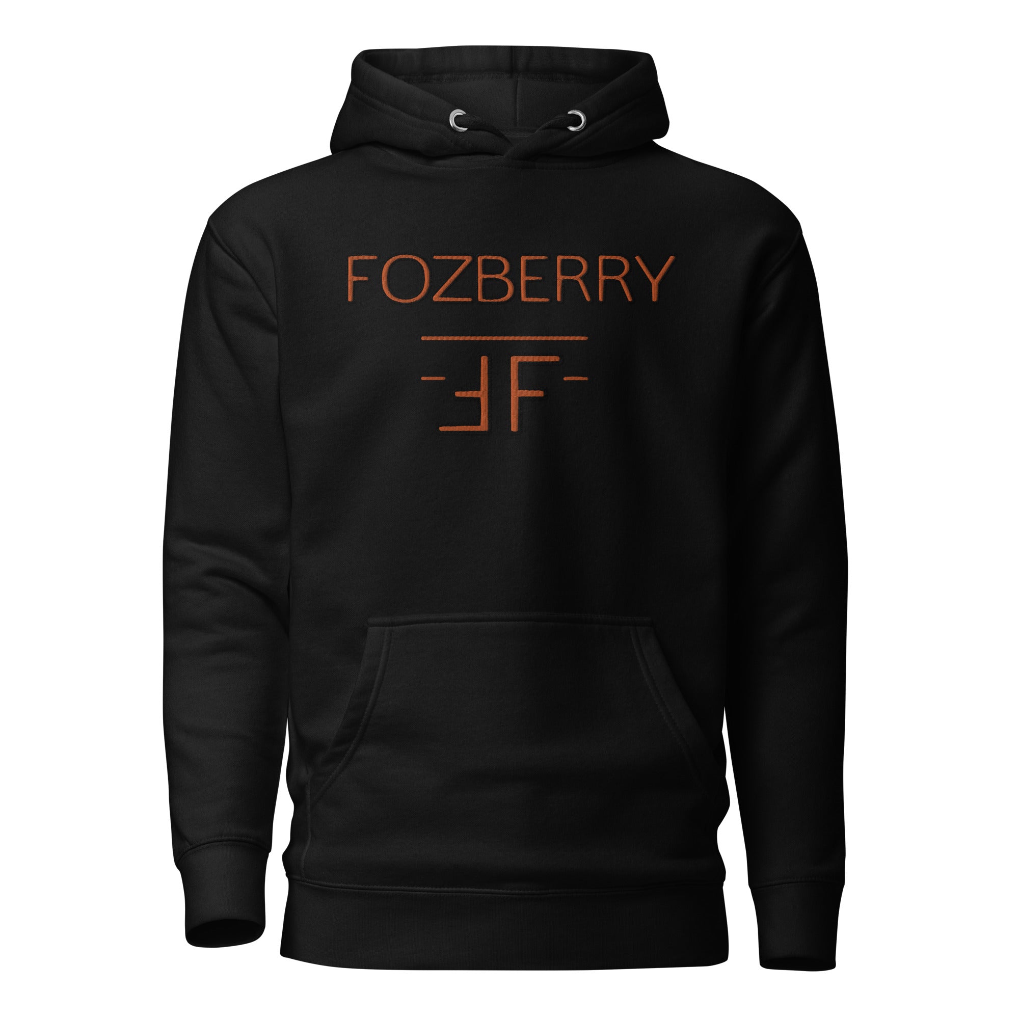 Fozberry Men and Women Orange with Black Hoodie