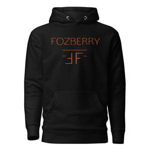 Fozberry Men and Women Orange with Black Hoodie