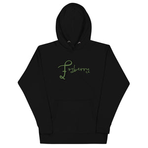 Fozberry Men and Women Green with Black Hoodie