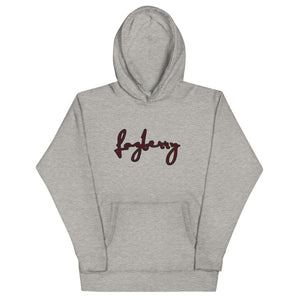 Fozberry Men and Women Red with Maroon Hoodie