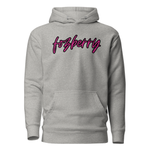 Fozberry Men and Women Magneta with Black Hoodie