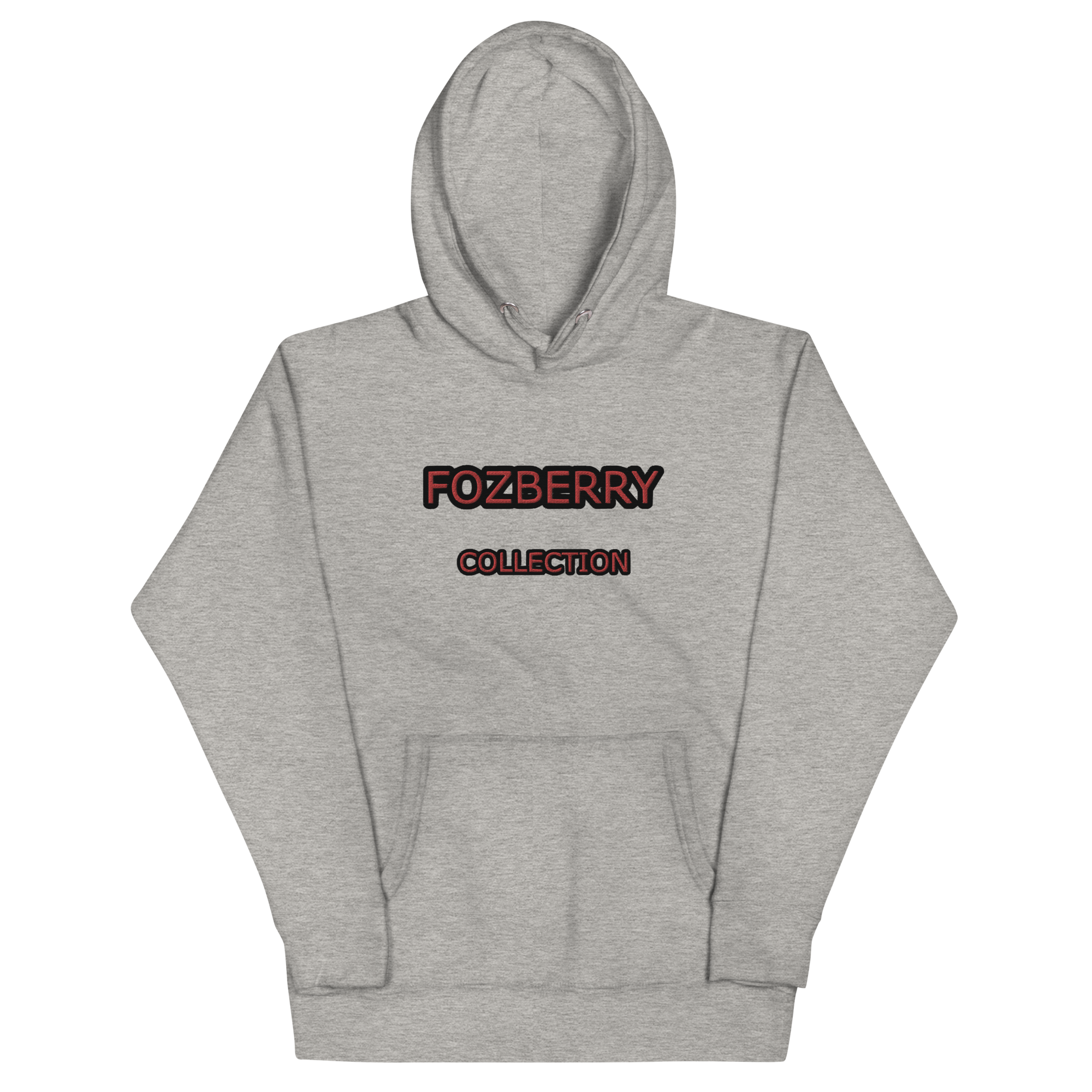 Fozberry Men and Women Red with Black Hoodie