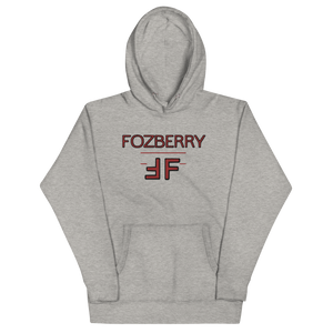 Fozberry Men and Women Red with Black Hoodie