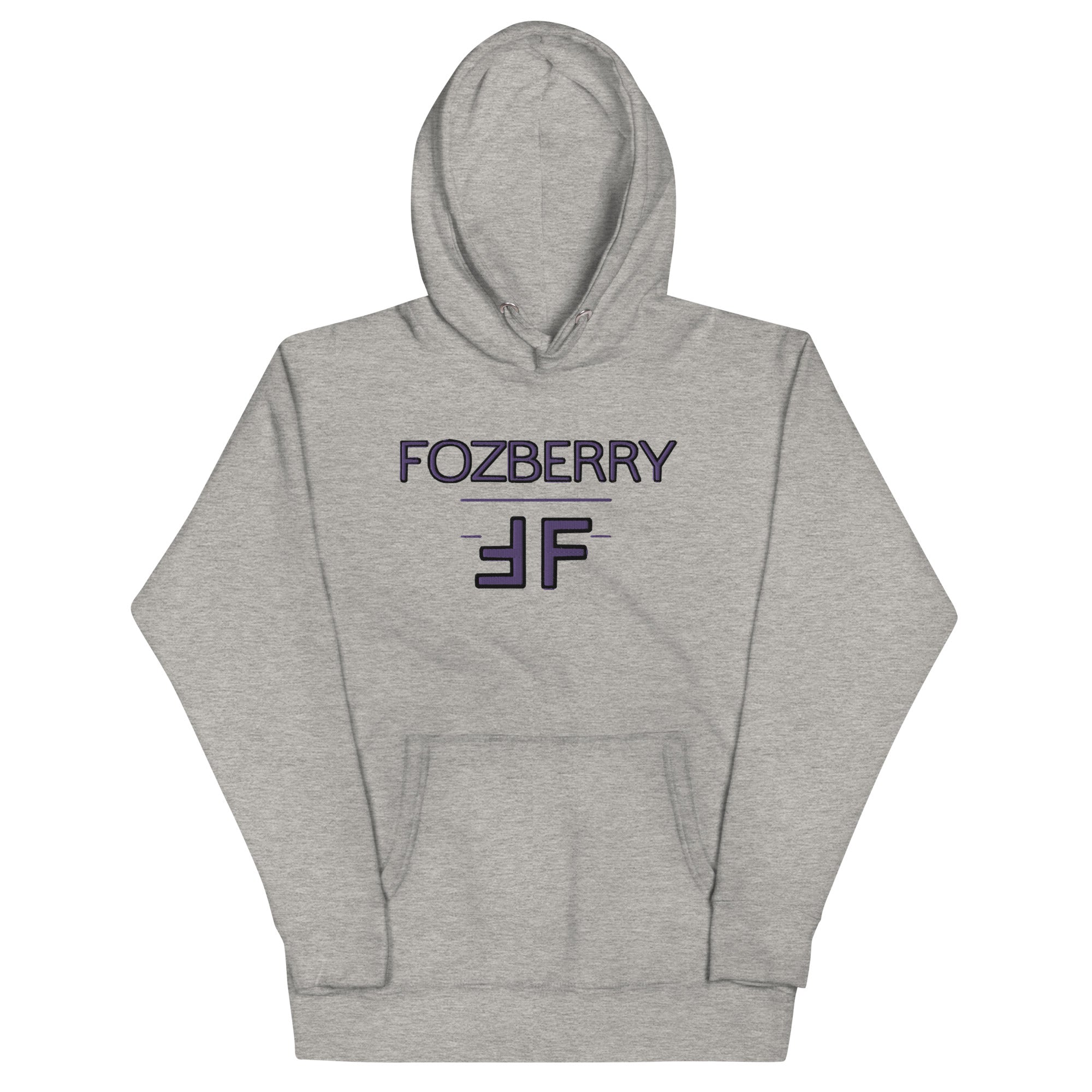Fozberry Men and Women Purple with Black Hoodie