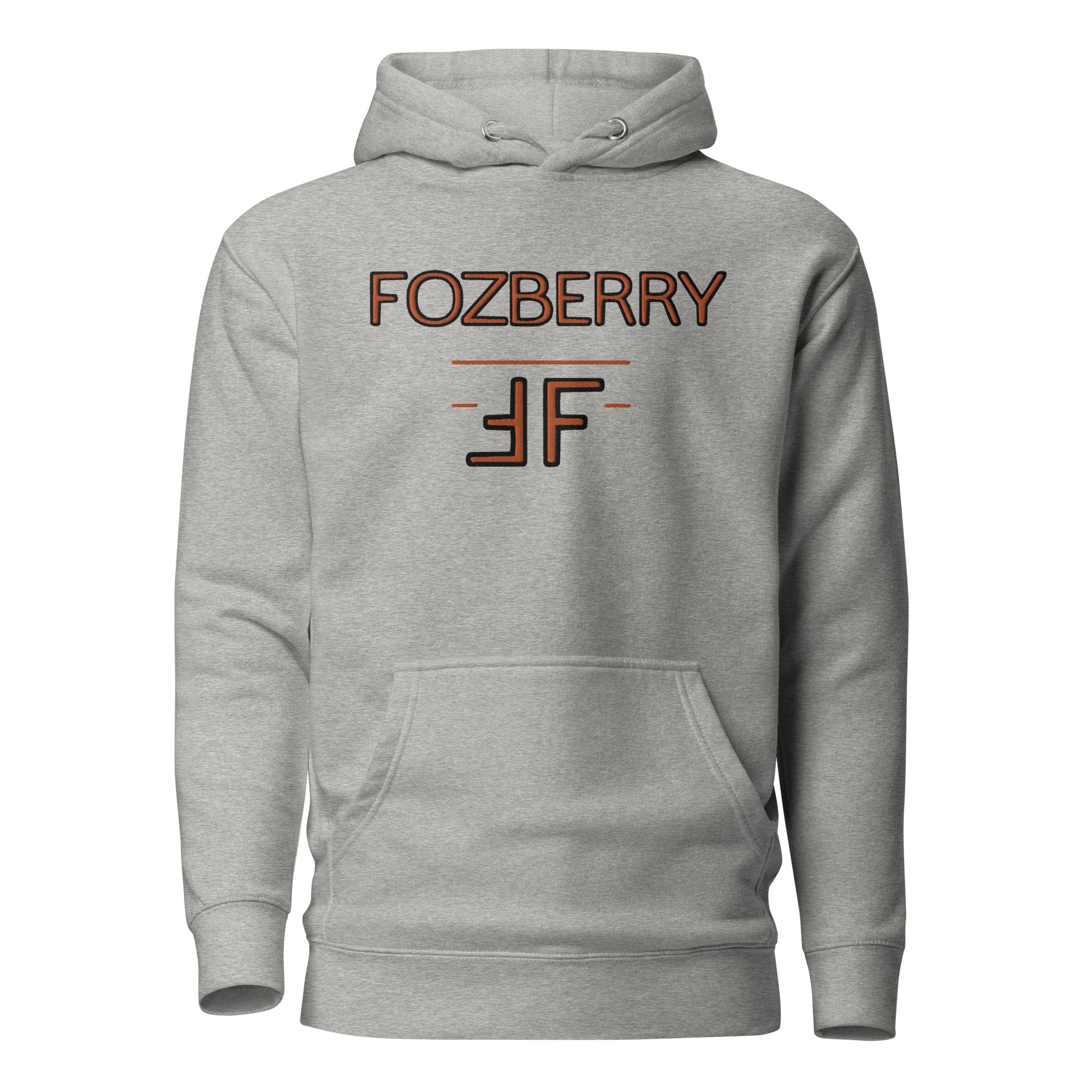 Fozberry Men and Women Orange with Black Hoodie