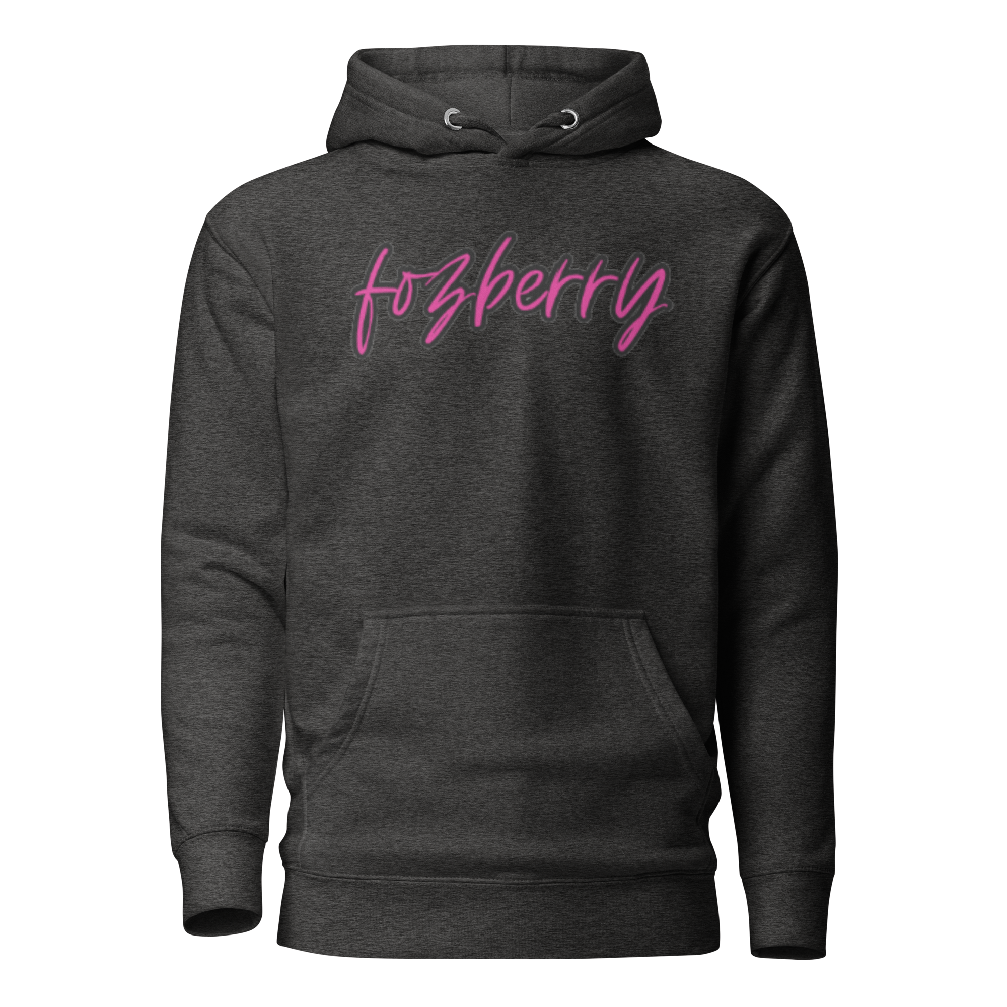 Fozberry Men and Women Magneta with Black Hoodie