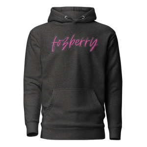 Fozberry Men and Women Magneta with Black Hoodie