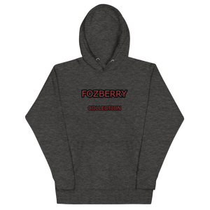 Fozberry Men and Women Red with Black Hoodie