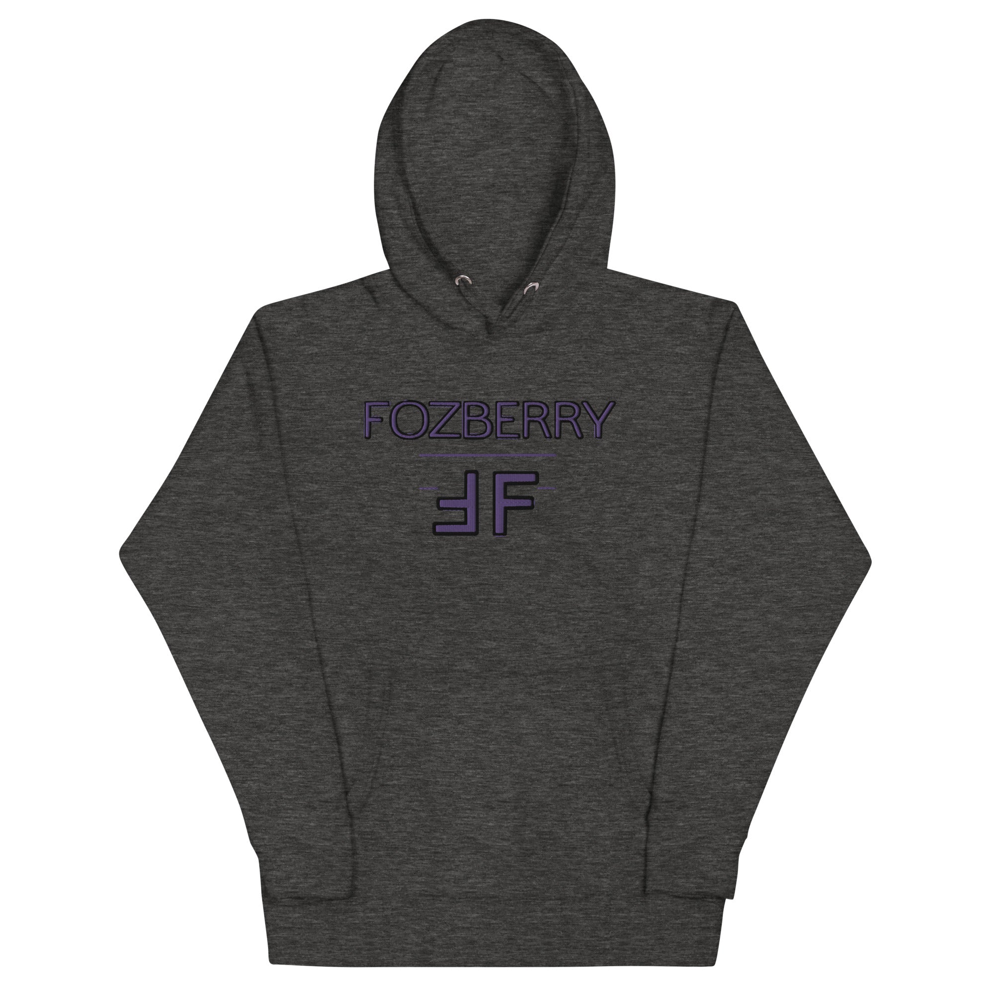 Fozberry Men and Women Purple with Black Hoodie