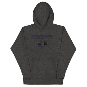 Fozberry Men and Women Purple with Black Hoodie
